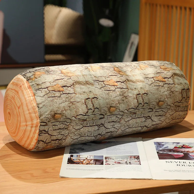 New 1cp Creative Stump Pillow Simulation Wood Stump Pillow Plush Toy Big Tree Pillow Cushion Pillow Birthday Gift Neck Pillow