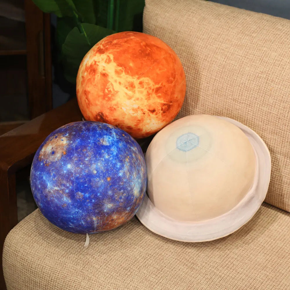 リアルな ふわふわ 惑星 ぬいぐるみ クッション