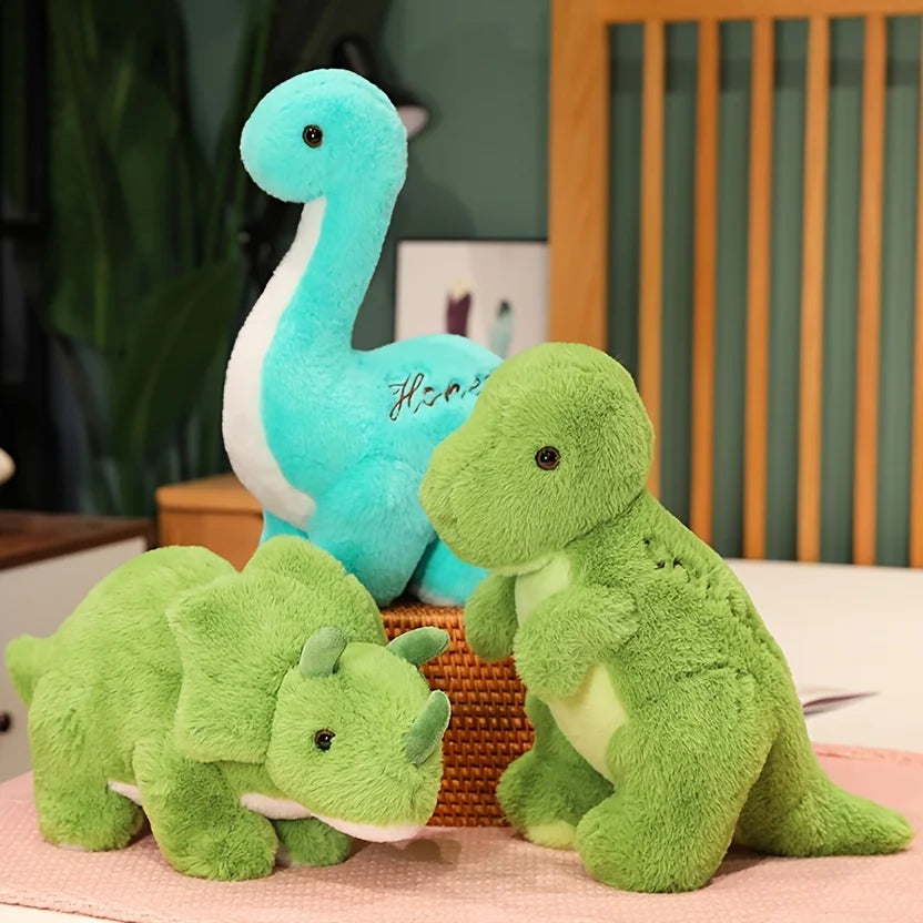 Lovely Dinosaur Triceratops Plush Toy Stuffed Animal Plushie Cute Tyrannosaurus Cotton Doll Soft Baby Hug Pillow Kids Boy Gift