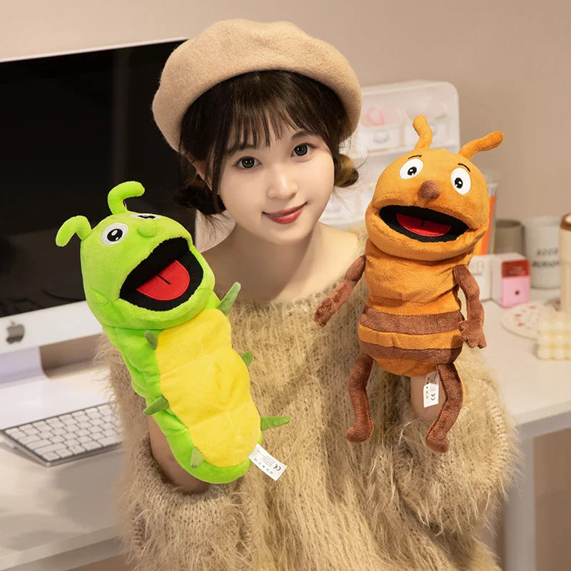 知育 昆虫キャラクター ソフトぬいぐるみパペット
