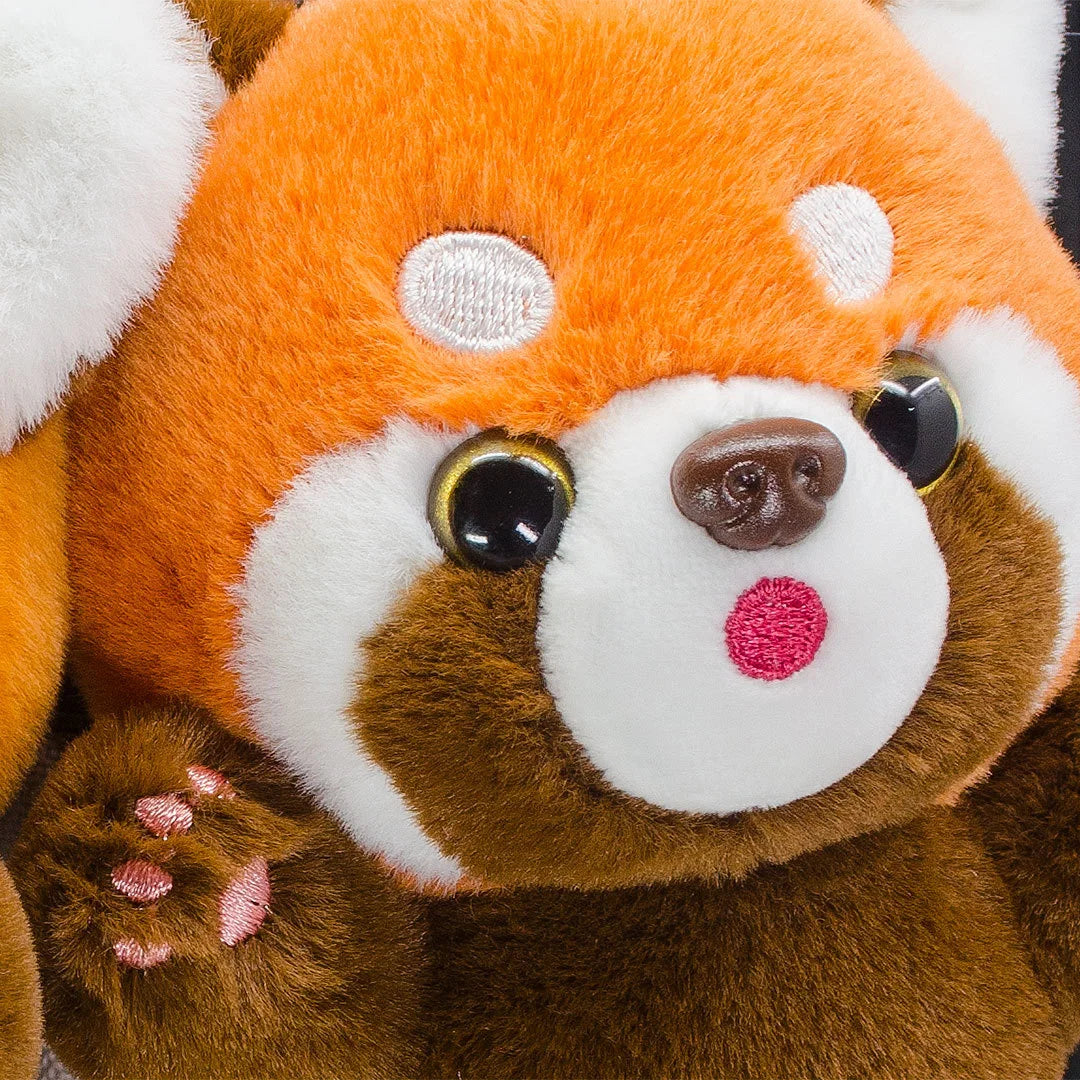 Cute Cartoon Red Panda Plush Toys Pendant Little Raccoon Doll Keychain Doll Playground Raccoon Stuffed Backpack Decor Gifts Kids