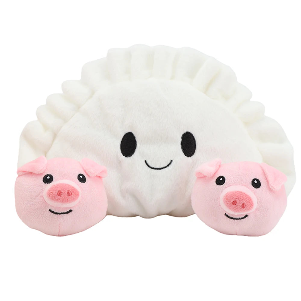 餃子 もちもち ぬいぐるみ ピンクの子豚4匹セット