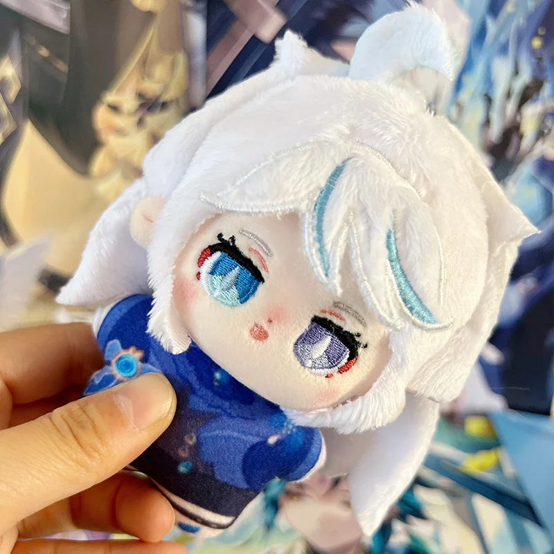 10cm Genshin Impact Plush Pendant Doll Toy Zhong Li, Furina Scattered Soldier, Xiao Soft Starfish Body Plush Fans Birthday Gifts