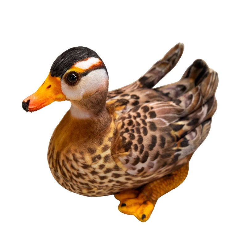 リアルなアヒルのつがいぬいぐるみ オシドリと野鳥