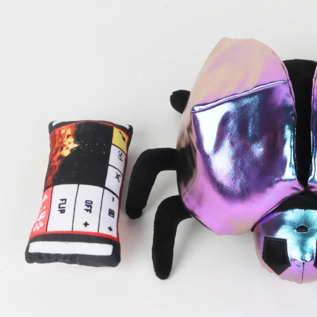 玉虫色 カブトムシ ぬいぐるみ カシャカシャ音付き 猫用おもちゃ