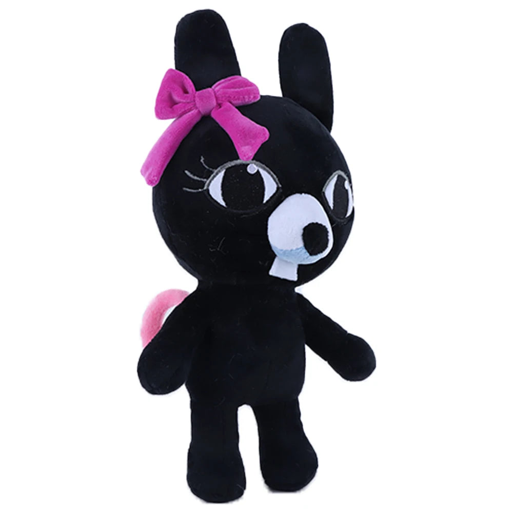 黒ウサギ ぬいぐるみ 独特の白い目と牙