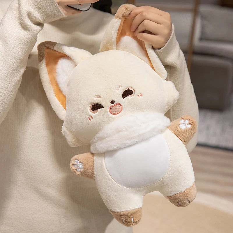 ふわふわ マフラー付き キツネのぬいぐるみ