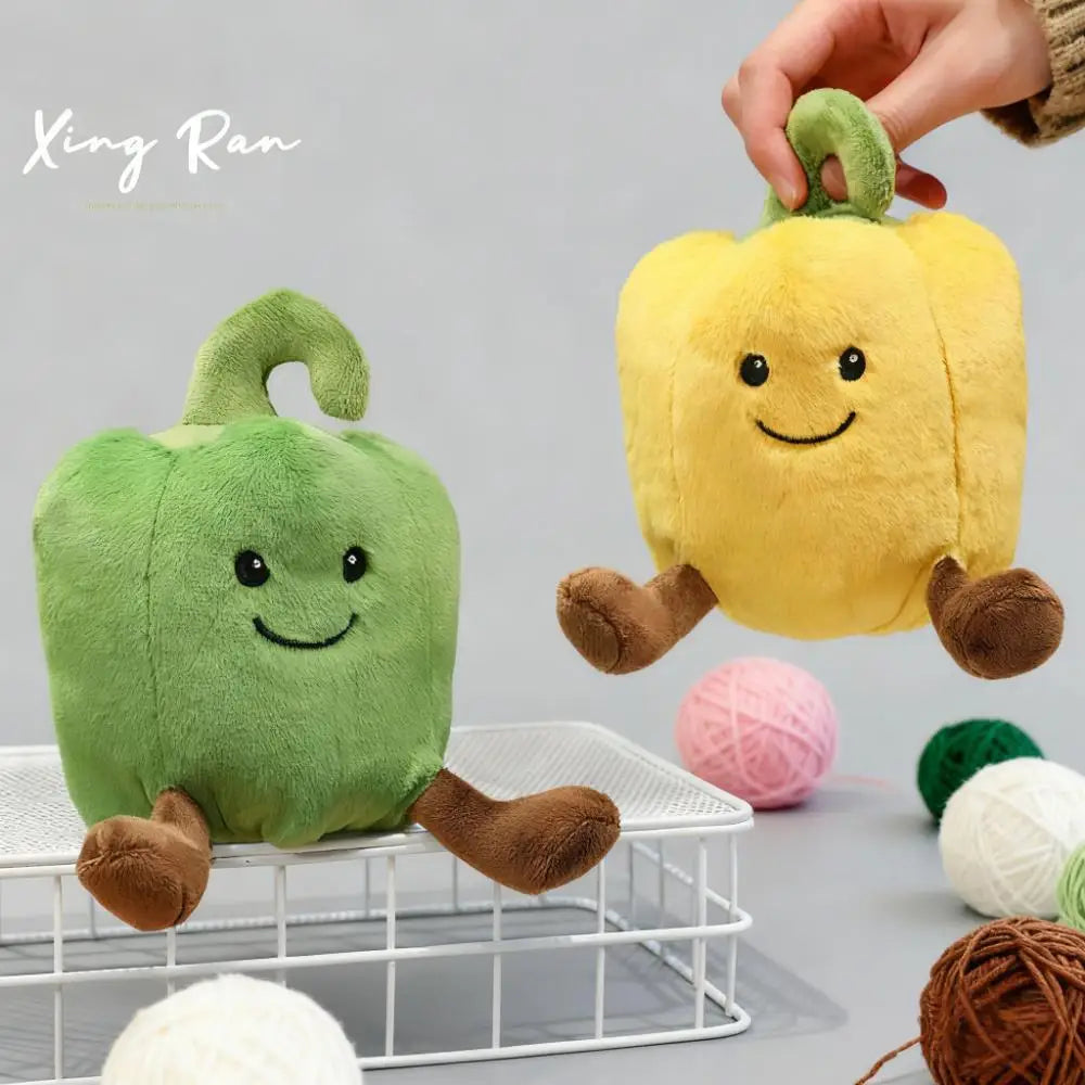 ふわふわ 笑顔のパプリカ ぬいぐるみ 3色セット