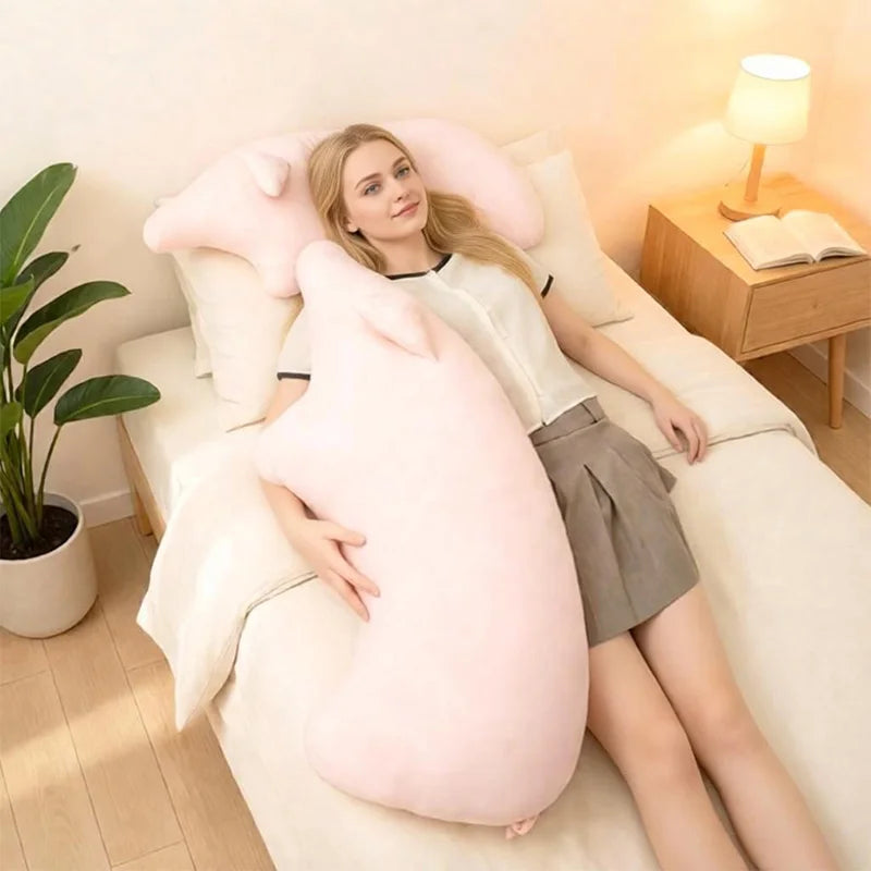 ふわふわ 豚型 ライトピンク 特大 抱き枕