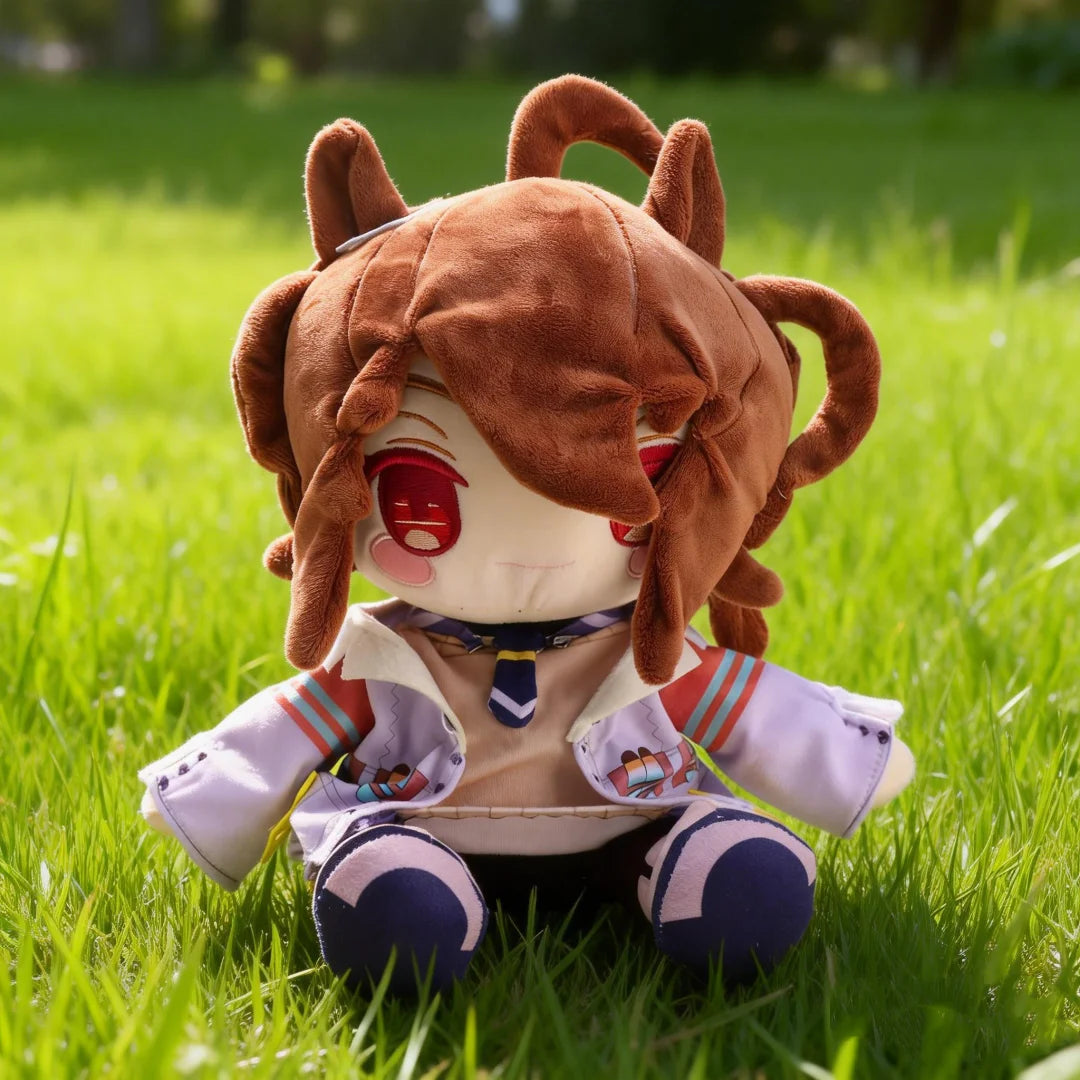 可愛い耳付きセーラー服とコートのアニメ風ぬいぐるみ2種セット