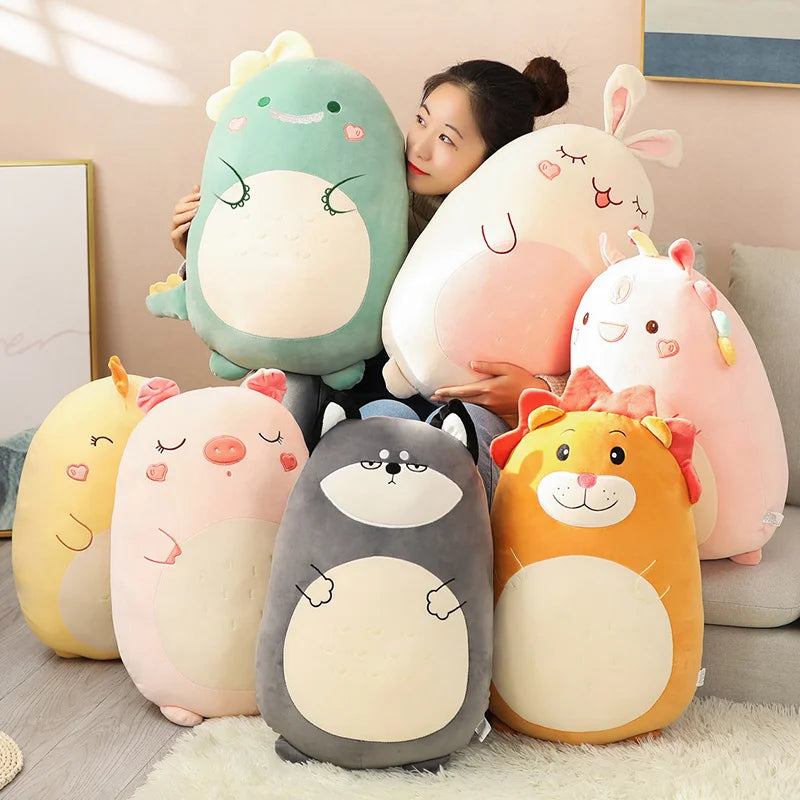 もっちり ふわふわ 動物 抱き枕 癒し系 ぬいぐるみ