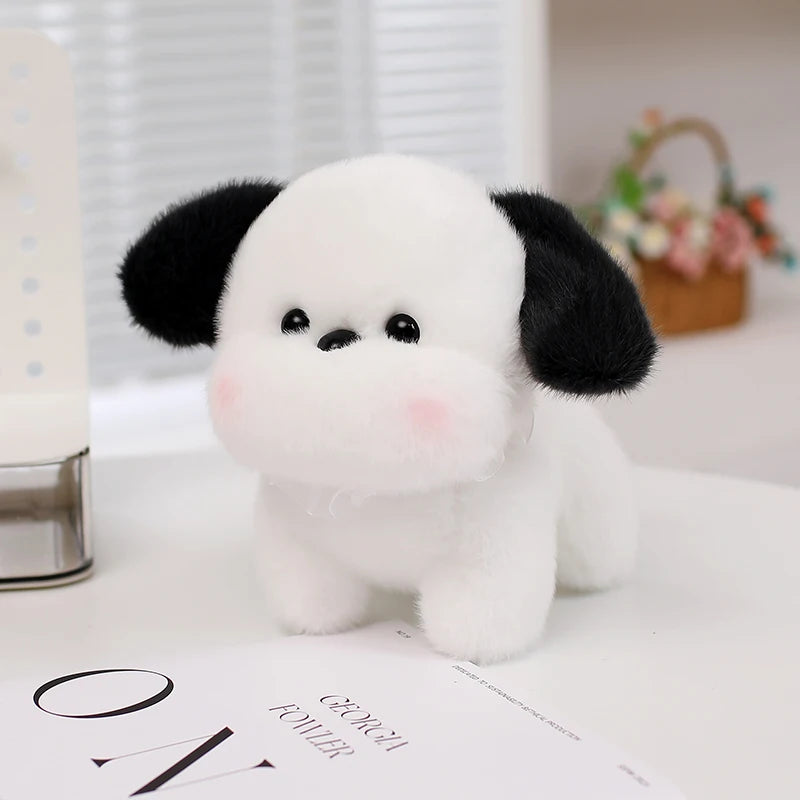 癒し系 もちもち 頬紅 子犬 ぬいぐるみ