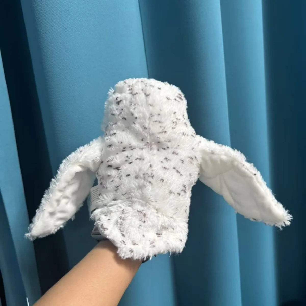 ふわふわシロフクロウぬいぐるみハンドパペット