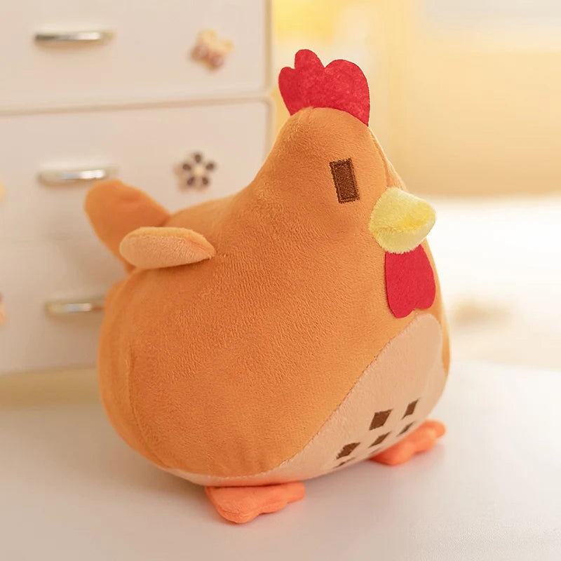20cm Four Colors Chicken Pillow Plush Toys Soft Stuffed Chick Animal Toys Cartoon Chook Dolls Children Birthday Gifts Room Decor