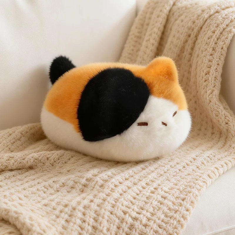 13cm Black Lying Cat Siamese Kitten Plush Toy Cartoon Lifelike Kitten Dolls Animal Artificial Touch Doll Kids Girls Birthday Gif