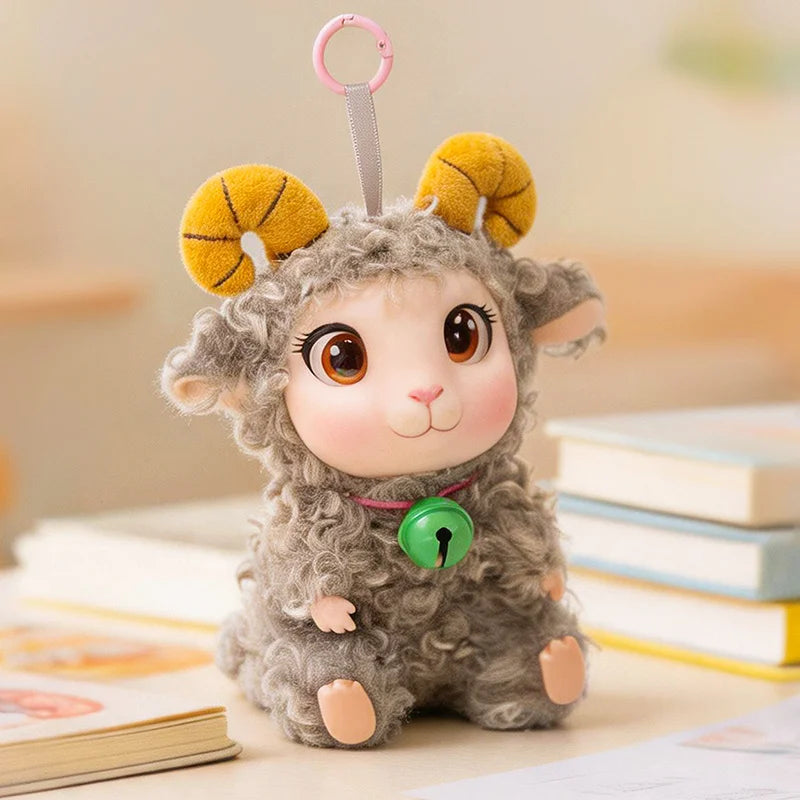 ぽっちゃり くりくり目 の もこもこ ひつじ ぬいぐるみ