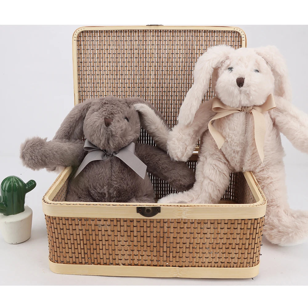 30cm Kawaii Easter Rabbit Plush Toy Stuffed Animal Rabbit with Long Ear for Babies Sleeping Companion Plush Doll Children's Gift