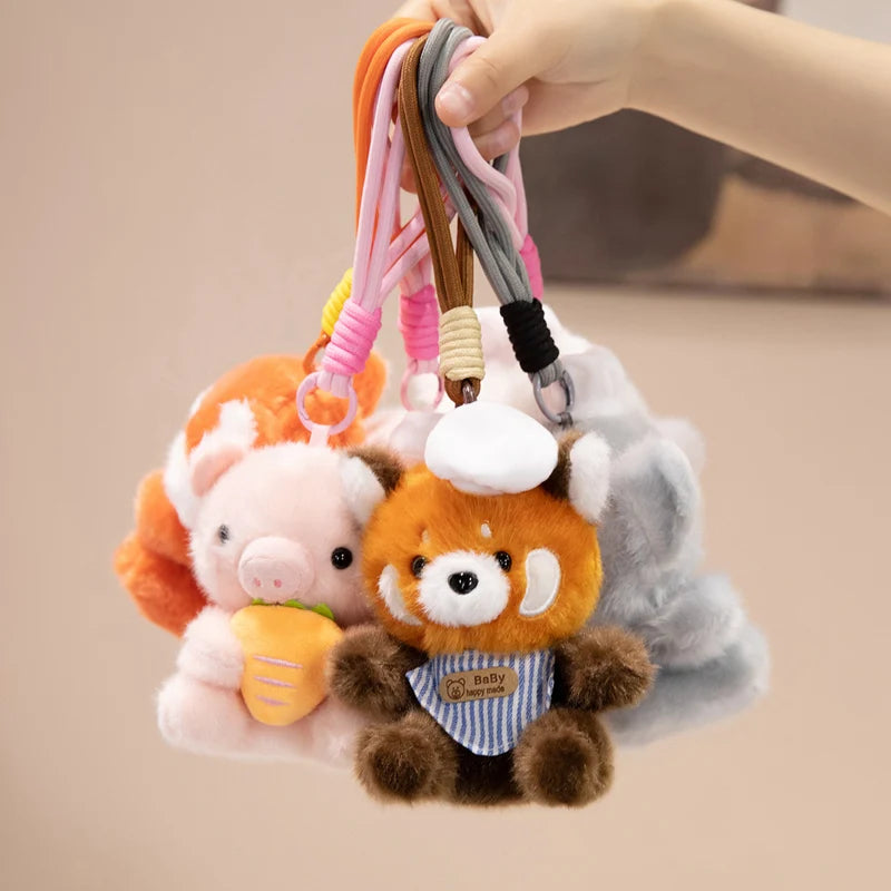 かわいい 動物 ぬいぐるみ キーホルダー バッグチャーム
