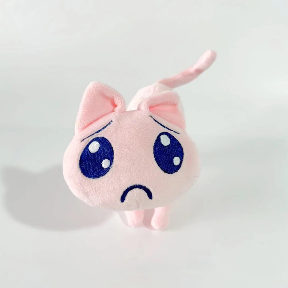 Kawaii Needy Girl Overdose Cat Nidigga Pien Plush Toys Cute A.p. Cat Dolls Cartoon Pink Sad Cat Stuffed Doll Fans Birthday Gifts