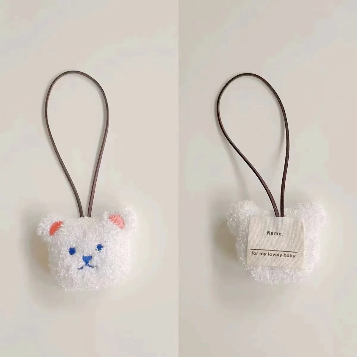 ふわふわベビーアニマルチャーム 名前タグ付き