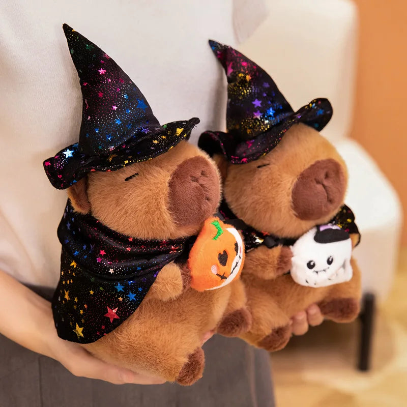 Halloween Pumpkin Capybara Plush Toy Capibara Anime Fluffty Toy Cute Doll Stuffed Animals Soft Doll Plush Christmas Gift