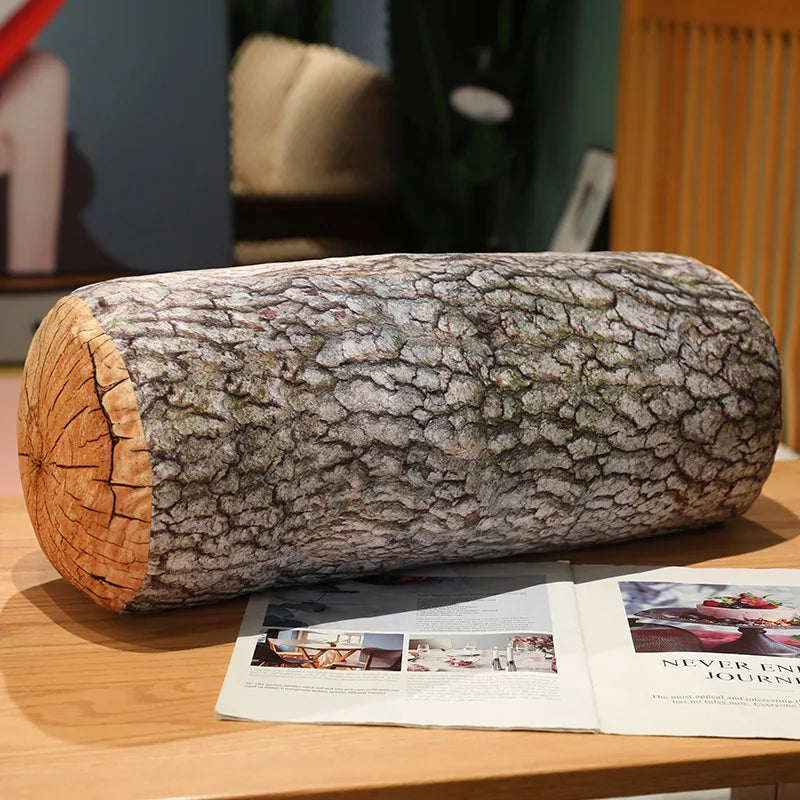 New 1cp Creative Stump Pillow Simulation Wood Stump Pillow Plush Toy Big Tree Pillow Cushion Pillow Birthday Gift Neck Pillow