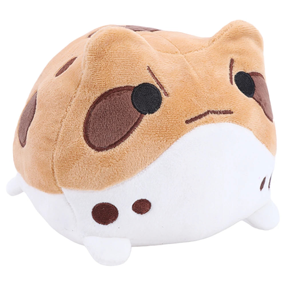 もっちり まるまる 不機嫌そうな カエル ぬいぐるみ