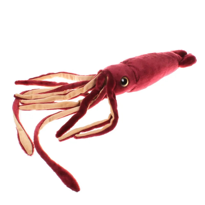 75cm Simulation Cuttlefish Plush Toys Giant Squid Stuffed Toys Cute Sea Animal Plush Dolls For Kids Christmas Gifts