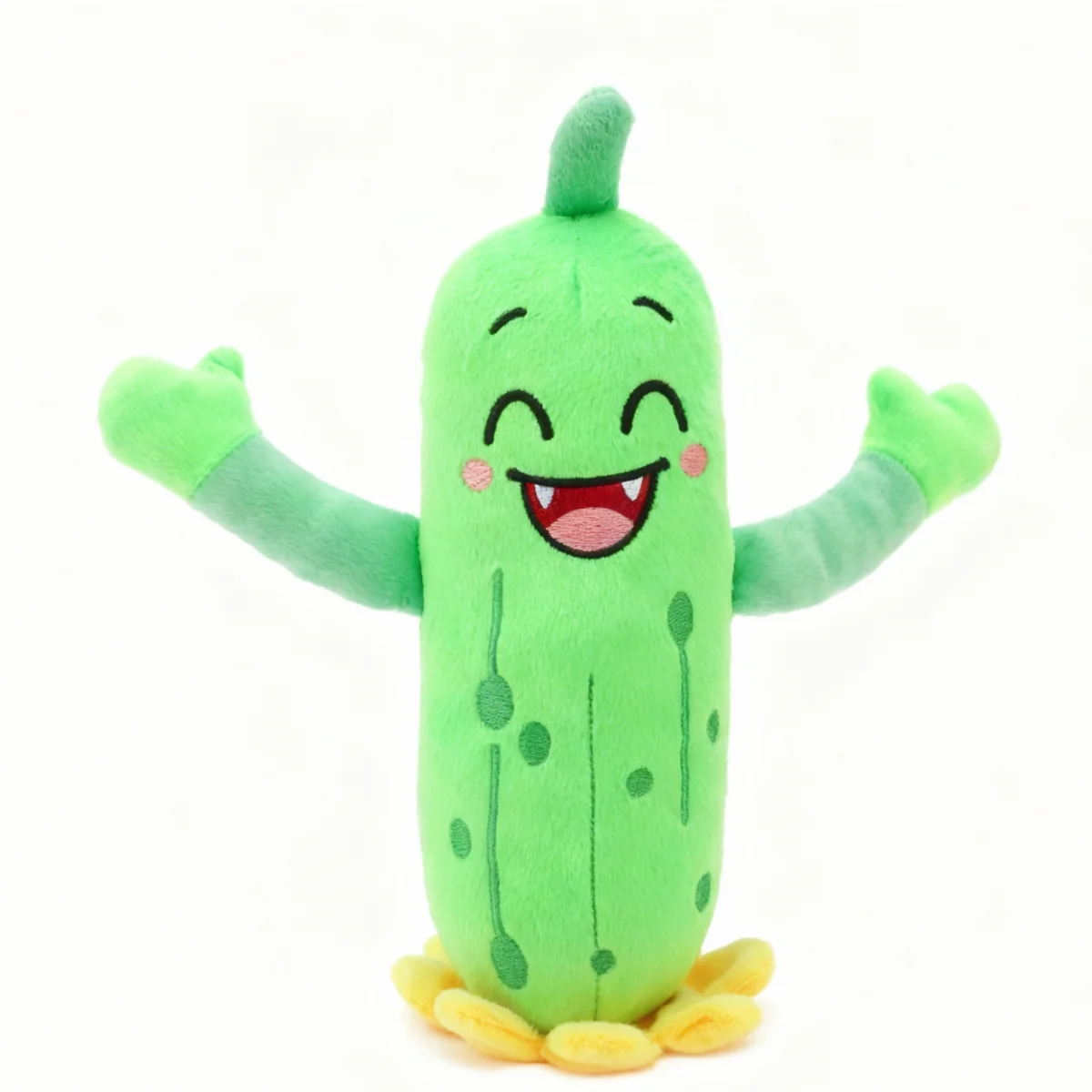 様々な 表情の かわいい きゅうり ぬいぐるみ