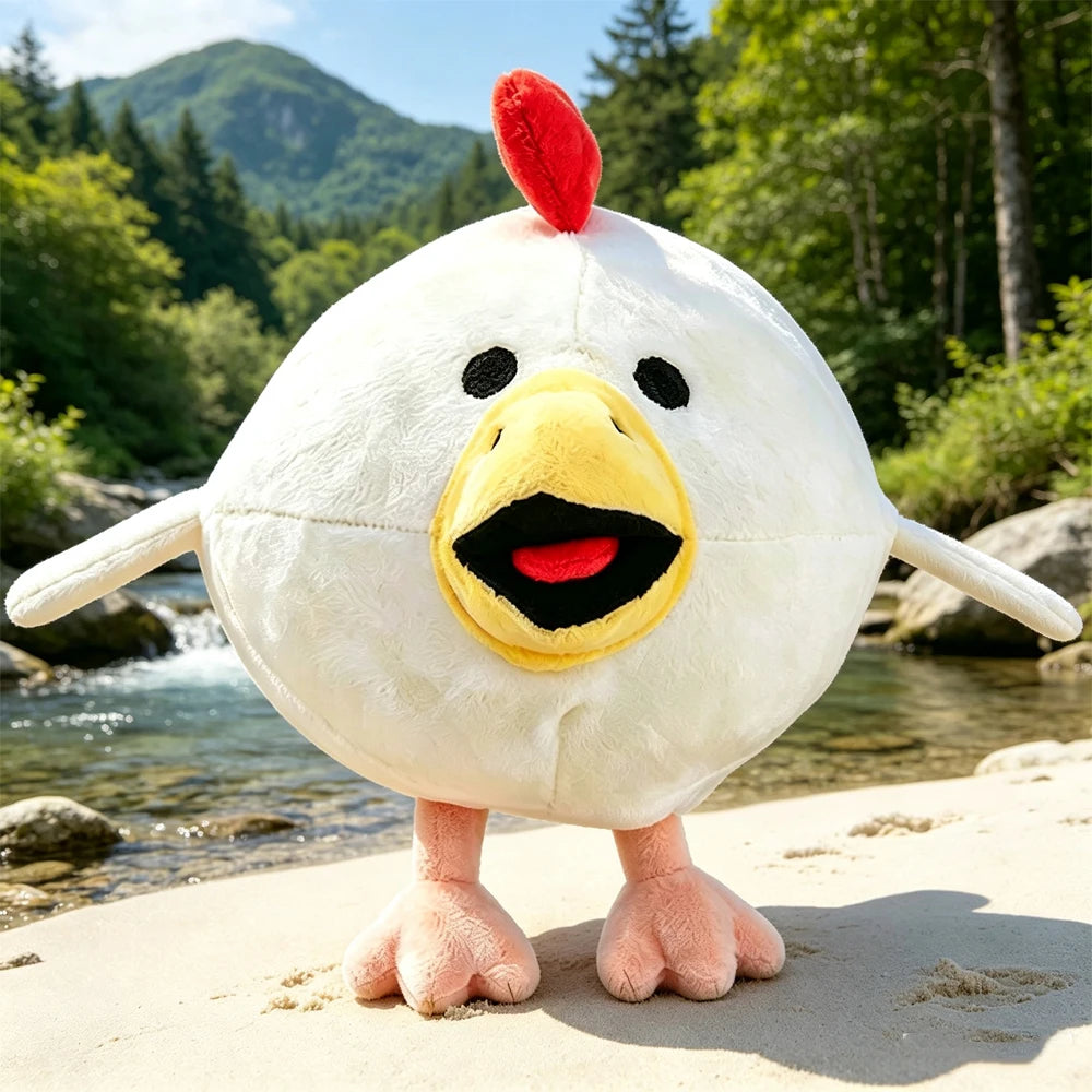 白い ふわふわ 丸々 ひよこ ぬいぐるみ
