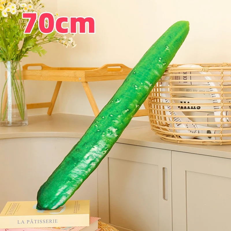 リアル きゅうり 抱き枕 ふわふわ ロング 野菜 ぬいぐるみ
