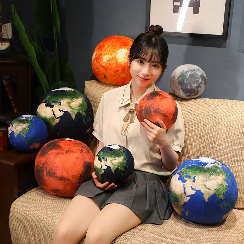 リアルな ふわふわ 惑星 ぬいぐるみ クッション