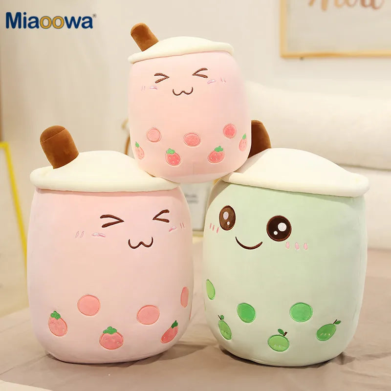 タピオカミルクティー ふわふわ 抱き枕 ぬいぐるみ