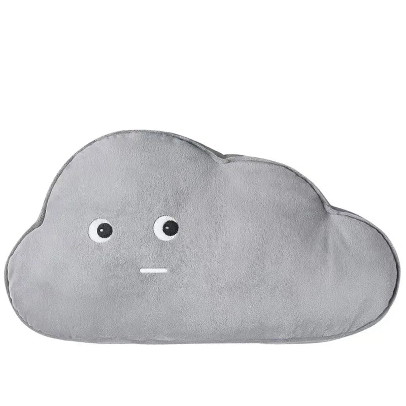 Kawaii Personified Expression Cloud Plush Pillow Arrow Logo Plush Cushion Filling Pillow Soft Home Sofa Chair Decoration Pillow