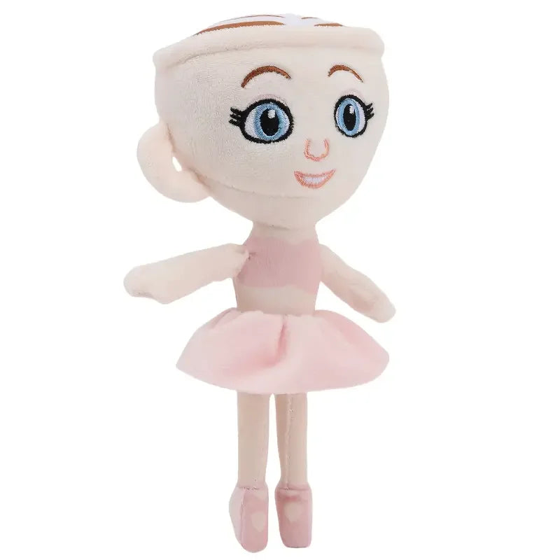 ふわふわピンクのバレリーナカプチーナぬいぐるみ