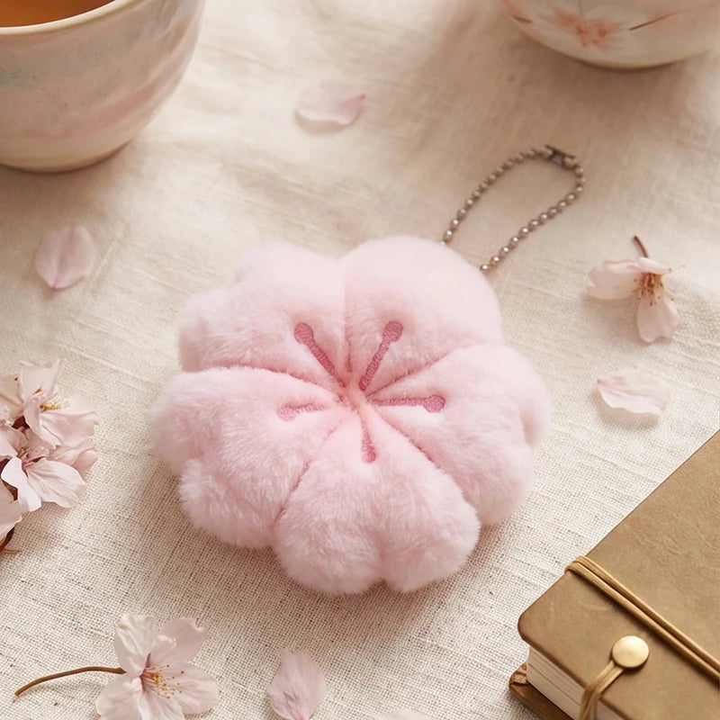 ふわふわ桜ぬいぐるみキーホルダー