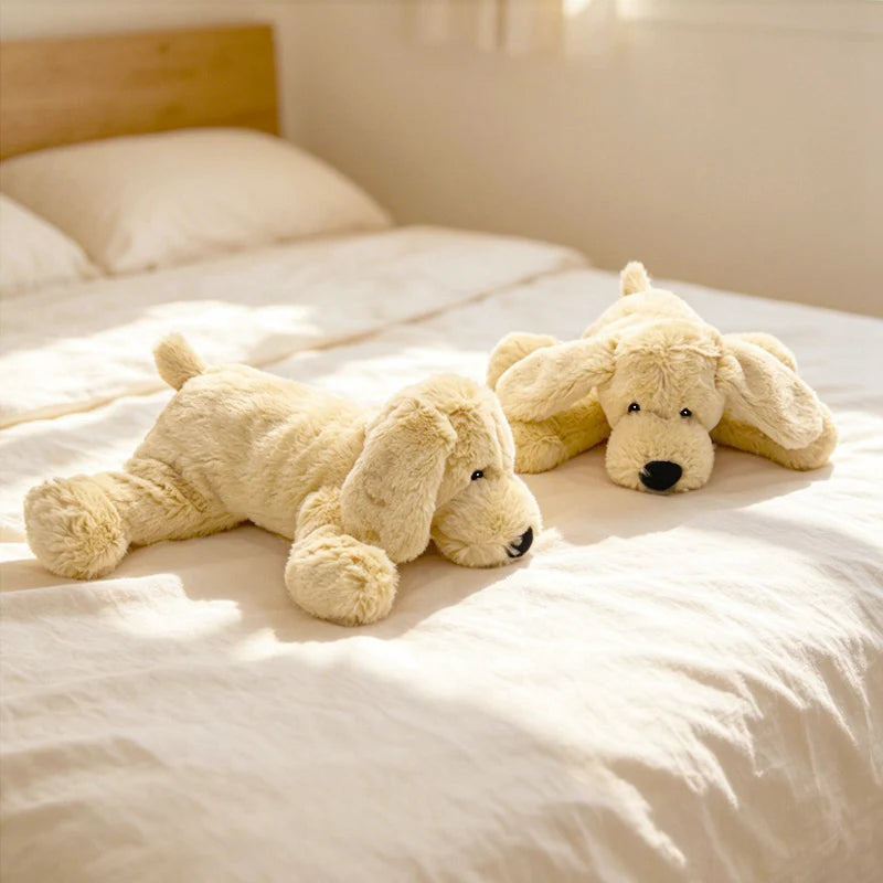New 35/75cm Simulation Labrador Dog Plush toy Creative Realistic Animal Puppy Dolls Stuffed Soft Toys for Children Birthday Gift