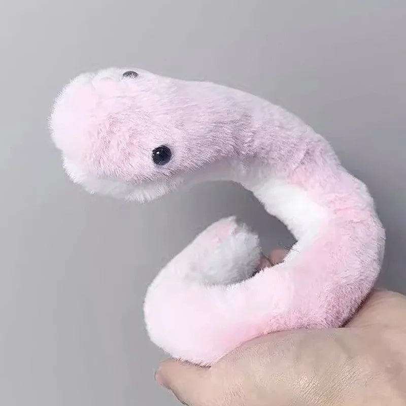 2025 Year of The Snake Plush Toy New Creative Mascot Doll A plush Snake Toy with Freely Concave and Convex Shapes Birthday Gifts