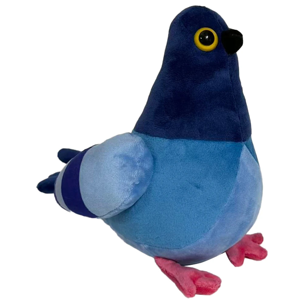 かわいい もちもち 青い ハトの ぬいぐるみ