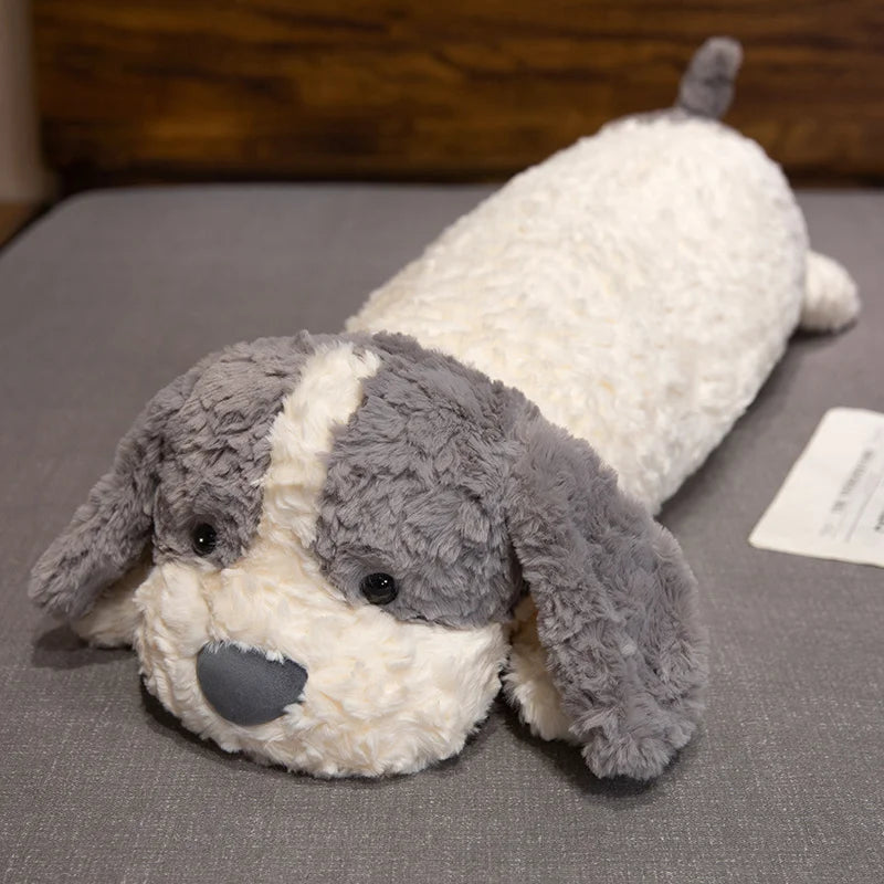Cute Giant Dog Plush Pillow, Super Soft Lying Down Stuffed Animal for Cuddling & Sleep, Adorable Cuddle Toy & Home Decor