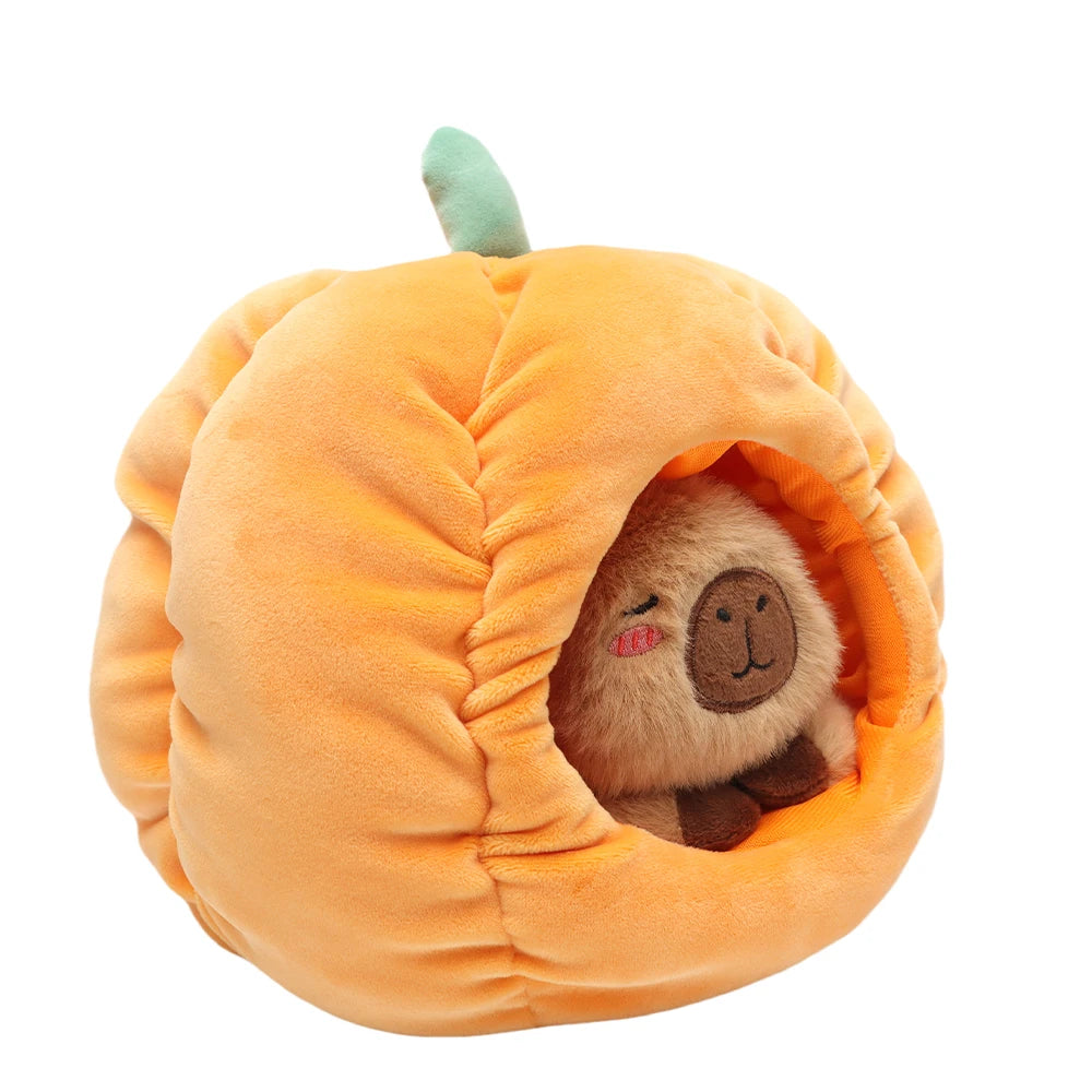 ふわふわ かぼちゃ カピバラ ぬいぐるみ