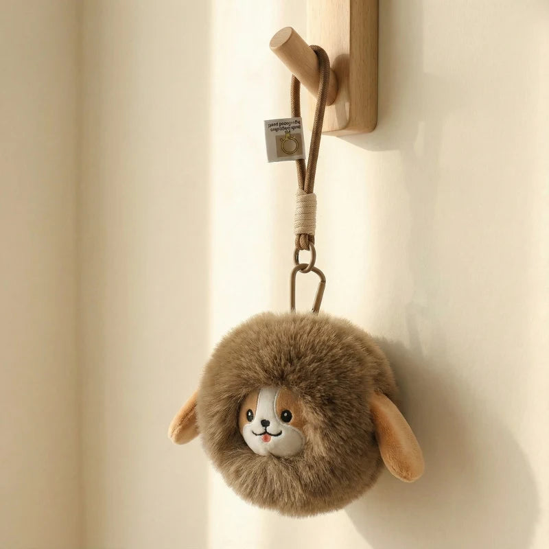 まんまるふわふわアニマルマスコットキーホルダー