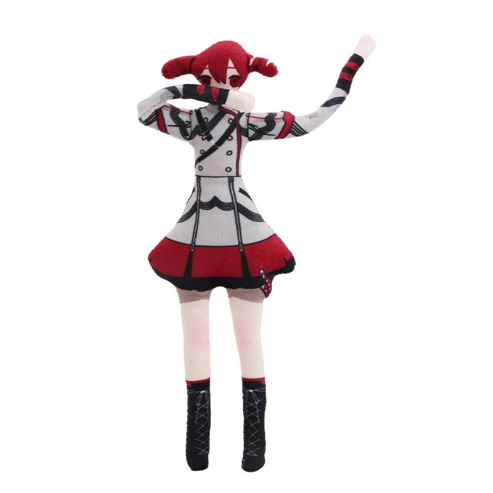 22cm Anime Kasane Teto Cosplay Plush Toys Stuffed Dolls Cartoon Figure Room Decor Abstract Wire Skeleton Accessories Cute Gifts