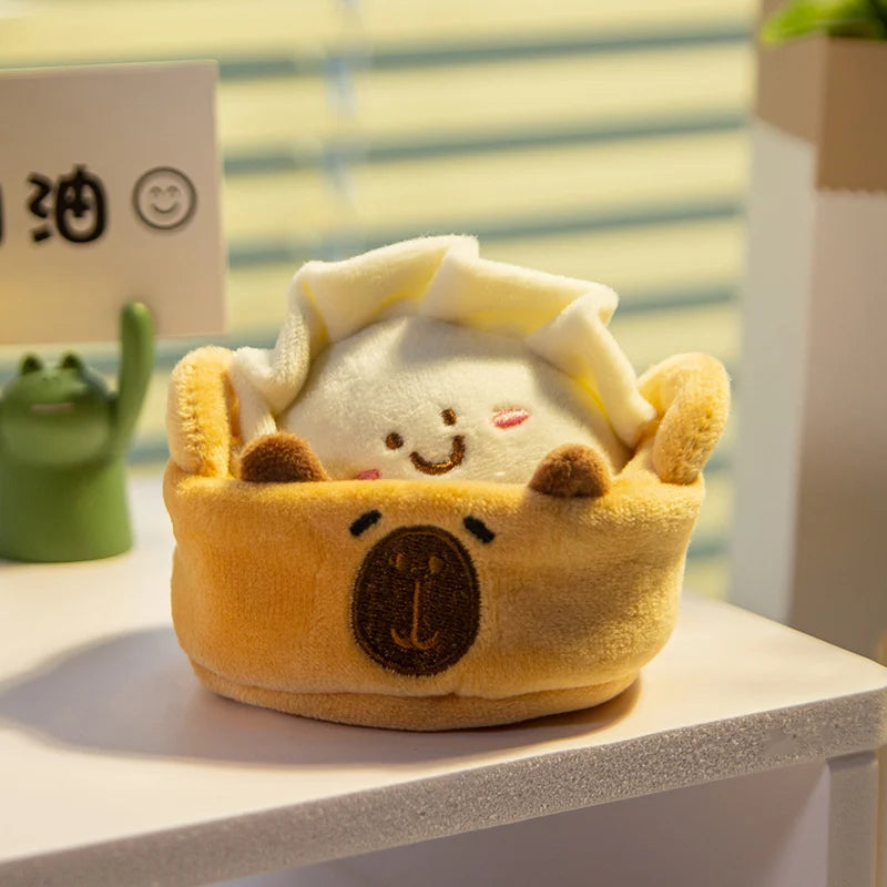 可愛い クマのお鍋入り 餃子 ぬいぐるみ