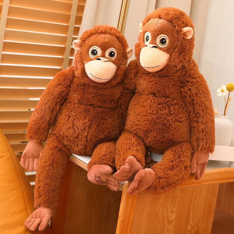 63cm Cartoon Punch Monkey Plush Toys Super Soft Stuffed Animals Toy Chimpanzees Soft Stuffed Dolls Room Decor Kid Birthday Gifts