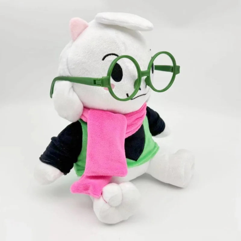 デルタルーン ラルセイ 緑の帽子と眼鏡 ピンクマフラー ぬいぐるみ