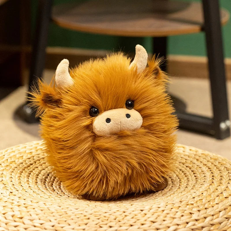 ふわふわ キャメル ハイランド牛 ぬいぐるみ