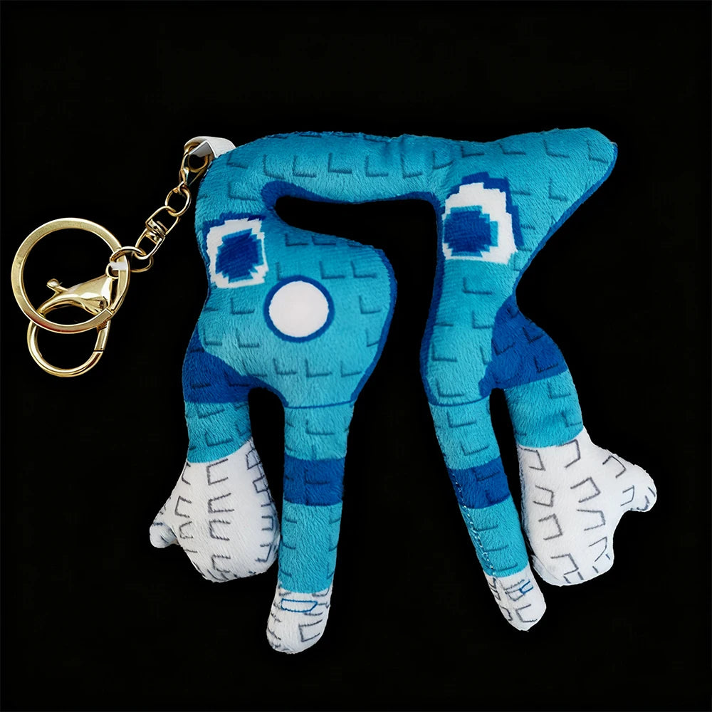 12cm STEAL A BRAINROT Blue 67 sahur Plush Toy Cute No. 67 Keychain Pendant Doll Game Surrounding Blue No. 67 Toys Birthday Gifts