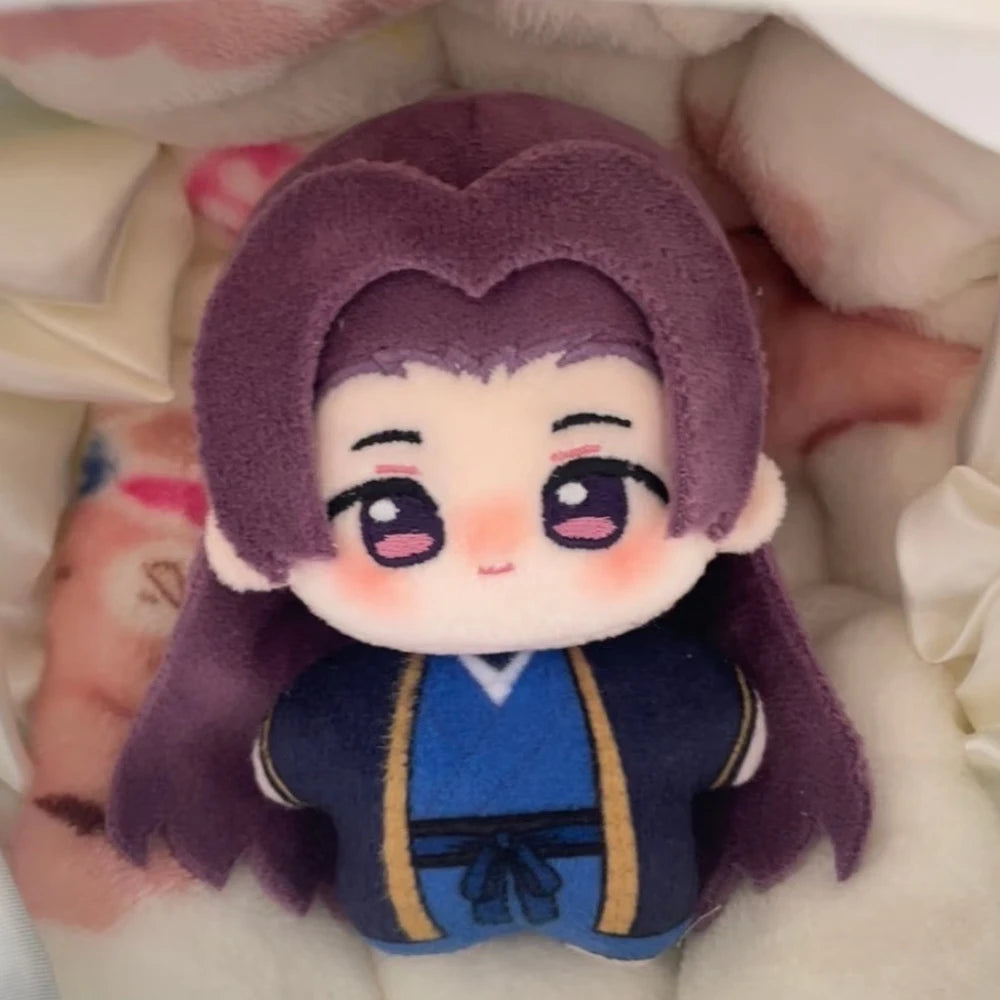ちび キャラクター ぬいぐるみ 紫髪と緑髪 和風衣装