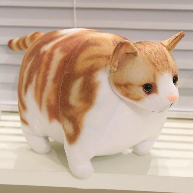 もっちり茶トラ猫 ぬいぐるみ 大小セット キーホルダー付き